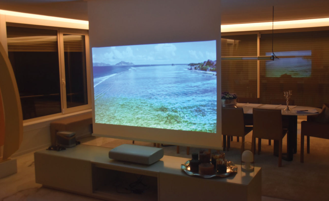 automated projector screen