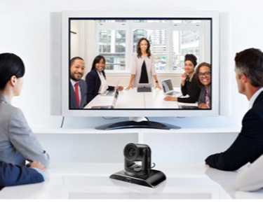 videoconferencing in a small to medium conference room.